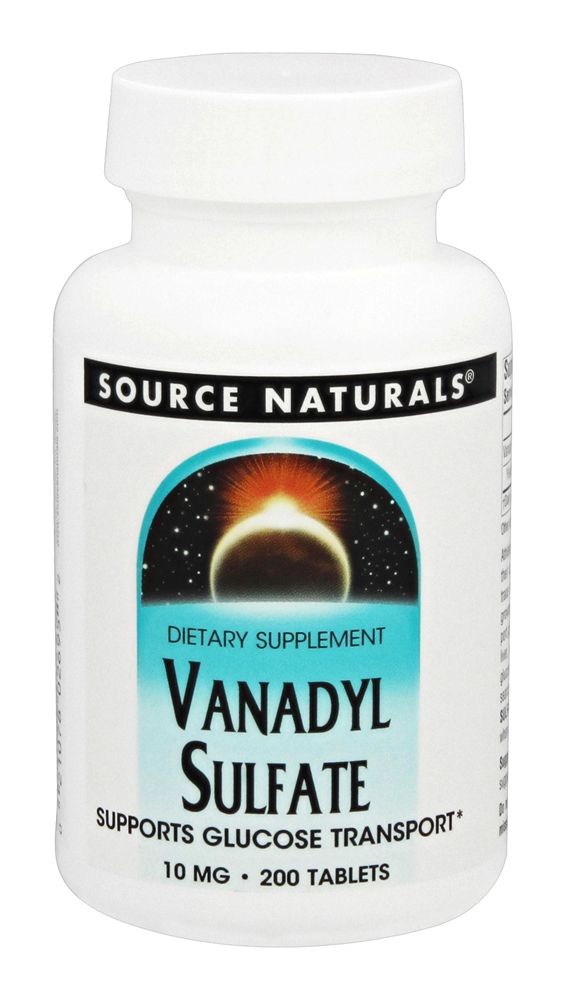 Source Naturals - Vanadyl Sulfate 10 mg. - 200 Tablets