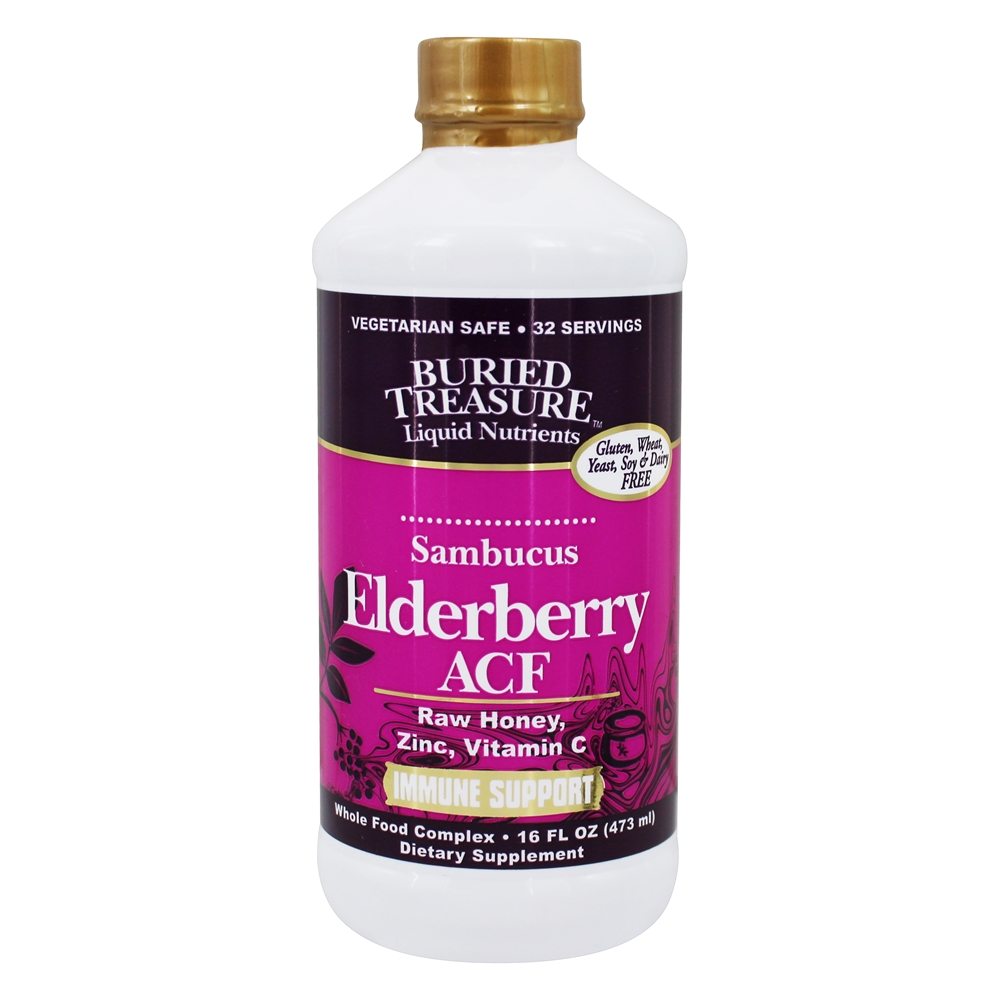 Buried Treasure Products - Sambucus Elderberry ACF Immune Support Formula - 16 fl. oz.
