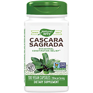 Cascara Sagrada - Occasional Constipation Relief - 350 MG Per Serving (100 Vegan Capsules)