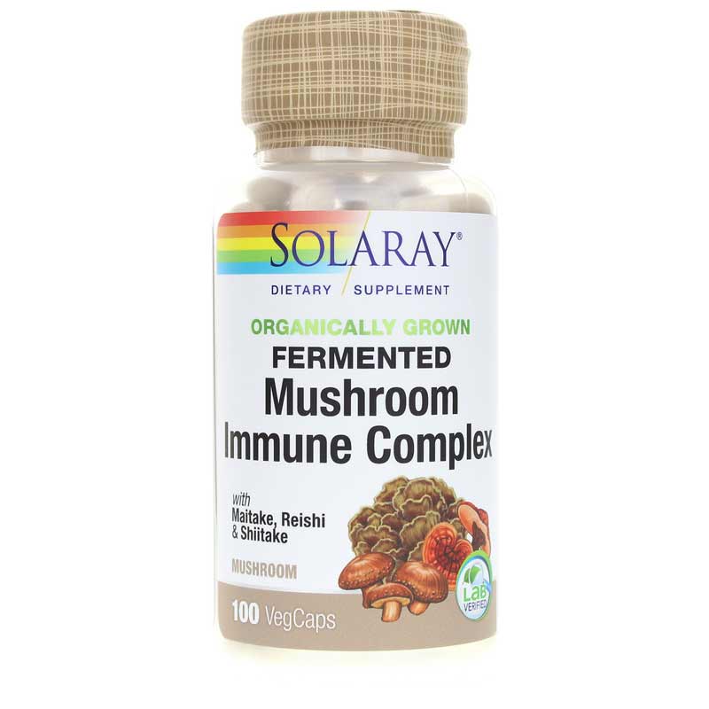 Solaray Fermented Mushroom Immune Complex 100 Veg Capsules