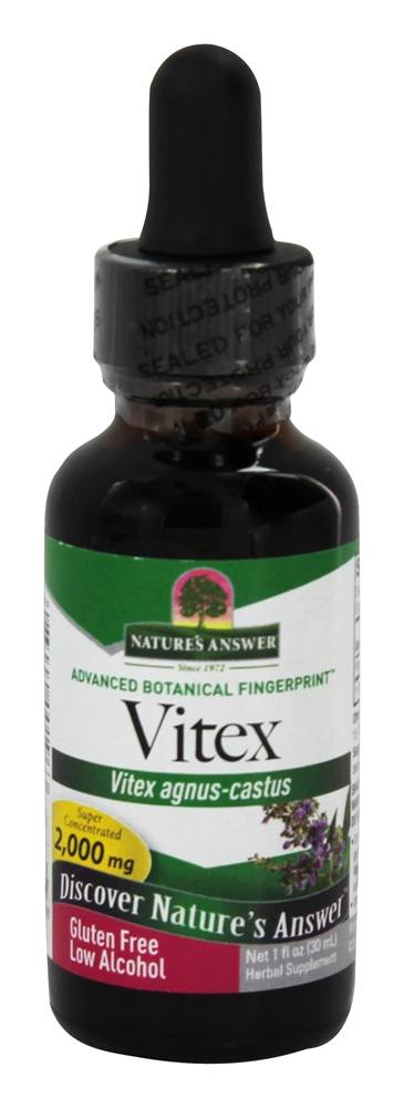 Nature's Answer - Vitex Berry Organic Alcohol - 1 oz.