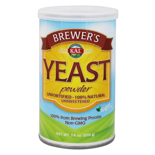 Kal - Brewer's Yeast Powder 100 Natural Unfortified Unsweetened - 7.4 oz.