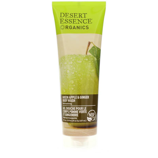 Desert Essence Body Wash Green Apple & Ginger 8 Oz