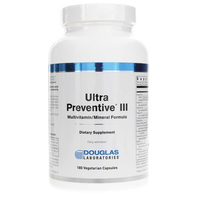 Douglas Laboratories Ultra Preventive III Multivitamin Capsules 180 Capsules
