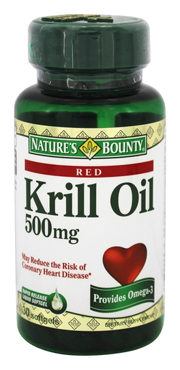 Nature's Bounty - Krill Oil 500 mg. - 30 Softgels
