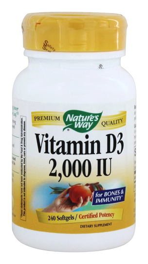 Nature's Way - Vitamin D3 2000 IU - 240 Softgels