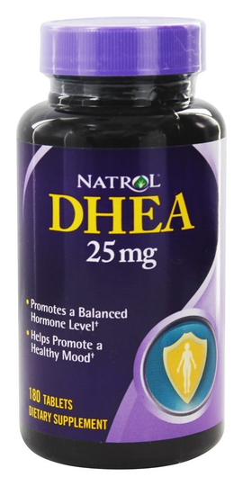 Natrol - DHEA for Healthy Hormone Levels & Mood 25 mg. - 180 Tablets