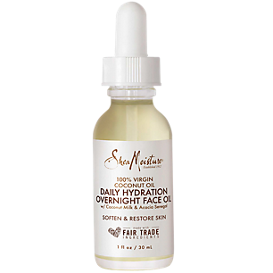 100% Virgin Coconut Oil Daily Hydration Overnight Face Oil (1 Fluid Ounce)