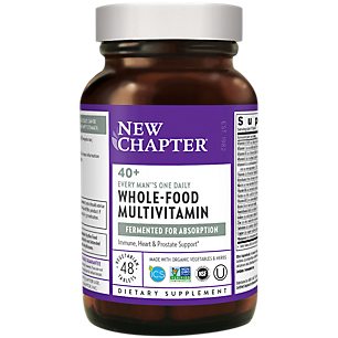 Organic Multivitamin for Every Man 40+ - Whole-Food Complex - Once Daily (48 Tablets)