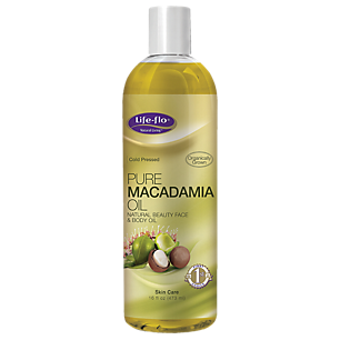 Pure Macadamia Oil - Cold Pressed Natural Beauty Face & Body Oil (16 Fluid Ounces)