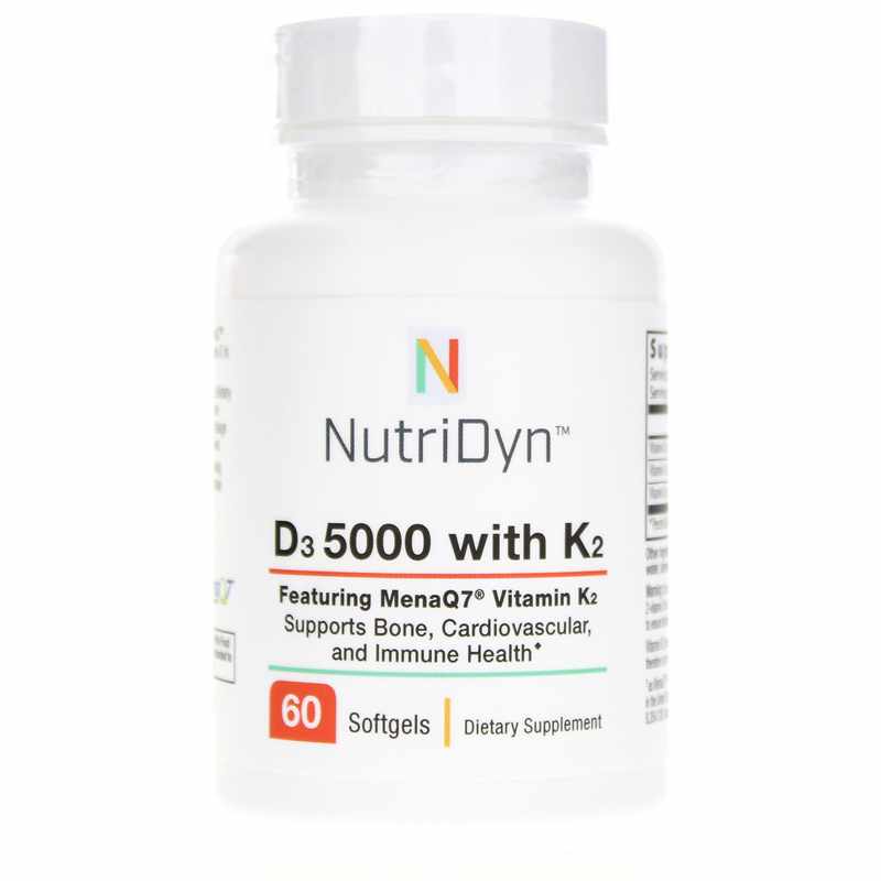 NutriDyn D3 5,000 with K2 60 Softgels