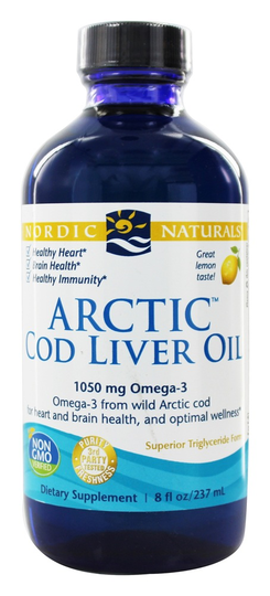 Nordic Naturals - Arctic Cod Liver Oil Lemon - 8 fl. oz.