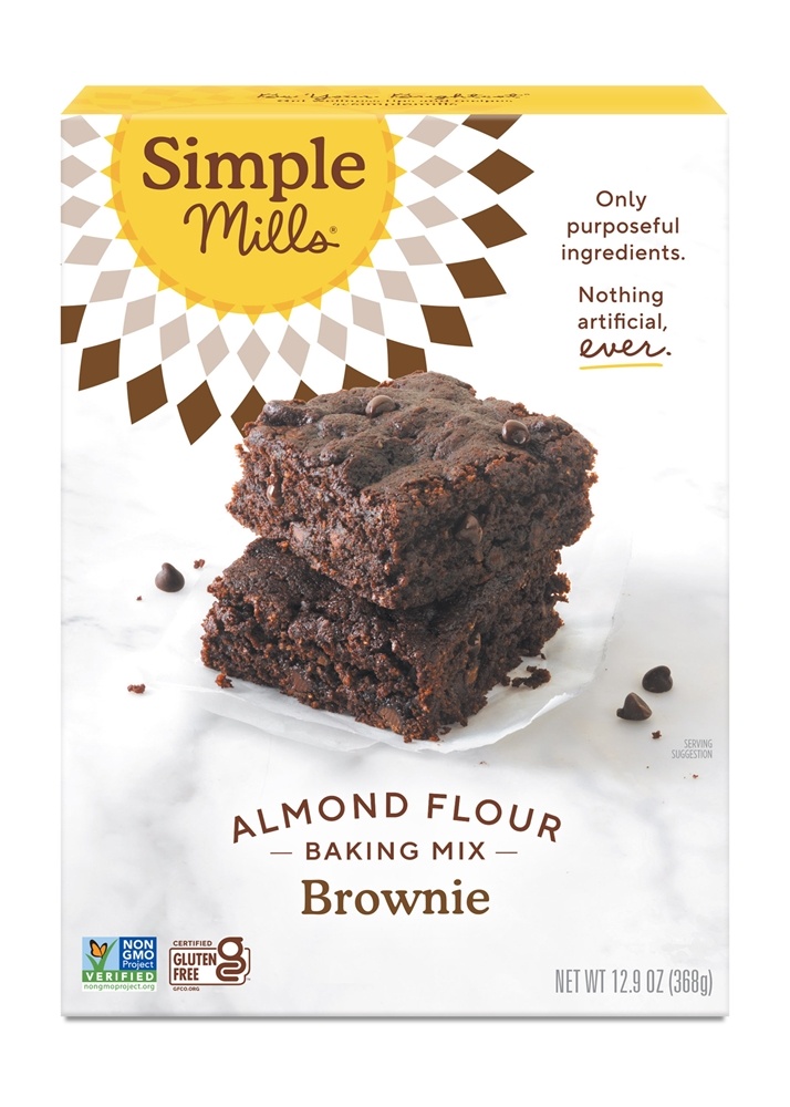 Simple Mills - Gluten-Free Almond Flour Baking Mix Brownie - 12.9 oz.