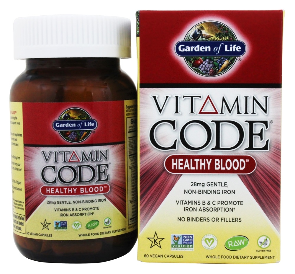 Garden of Life - Vitamin Code Healthy Blood - 60 Vegetarian Capsules