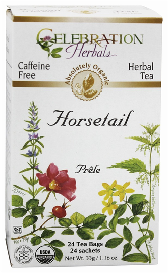 Celebration Herbals - Organic Caffeine Free Horsetail Herbal Tea - 24 Tea Bags