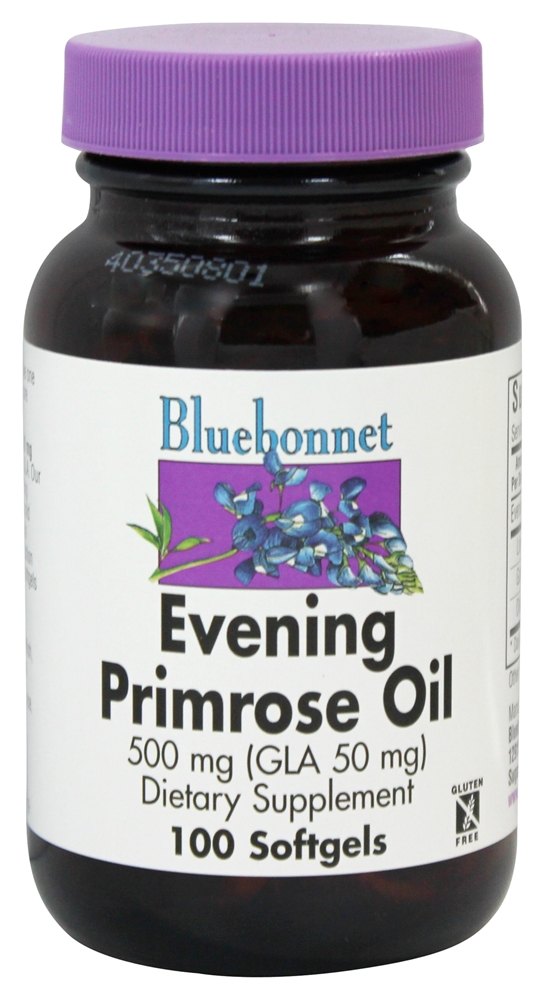 Bluebonnet Nutrition - Evening Primrose Oil (GLA 50 mg) 500 mg. - 100 Softgels
