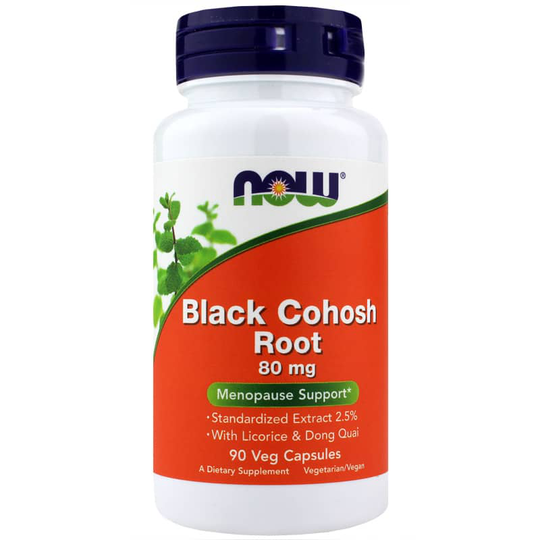 NOW Foods Black Cohosh Root 80 Mg 90 Veg Capsules