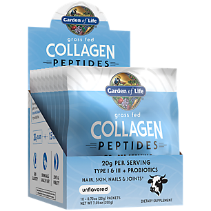 Grass Fed Collagen Peptides - Hair, Skin, Nails & Joints - Unflavored (10 Single Serving Packets)
