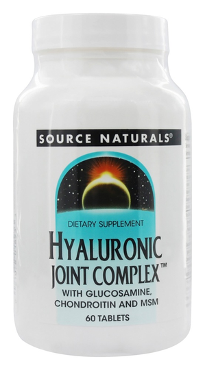 Source Naturals - Hyaluronic Joint Complex With Glucosamine Chondroitin and MSM - 60 Tablets