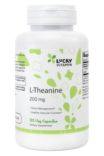 LuckyVitamin - L-Theanine 200 mg. - 120 Veg Capsules