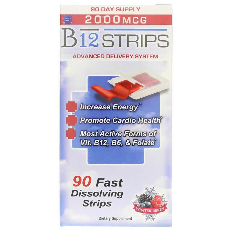 Essential Source B12 Strips 2000 Mcg 90 Strips