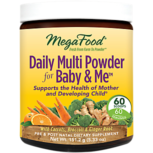 Daily Multivitamin Powder for Baby and Me - Prenatal and Postnatal Support (60 Servings)