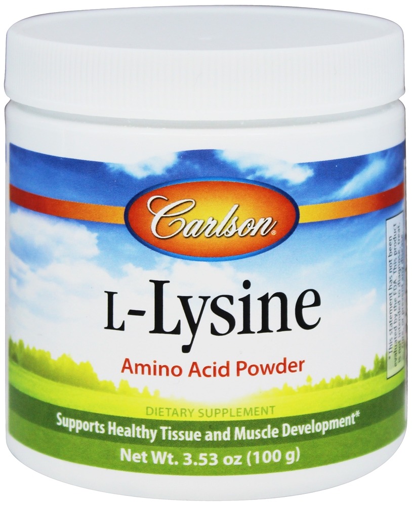 Carlson Labs - L-Lysine Amino Acid Powder - 100 Grams