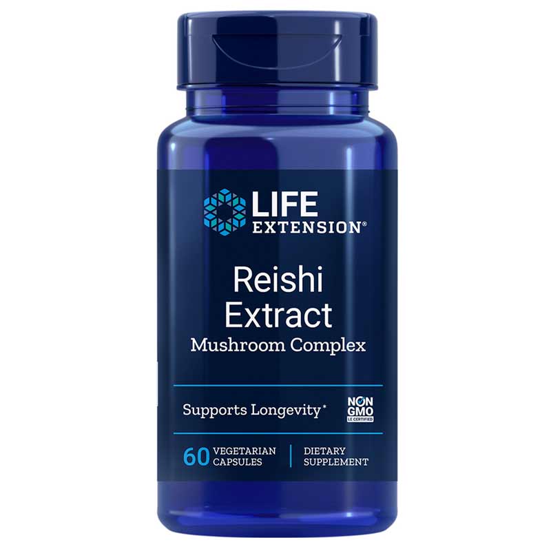 Life Extension Reishi Extract Mushroom Complex 60 Veg Capsules