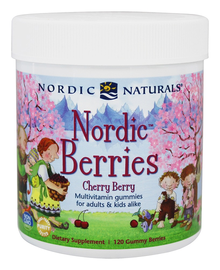 Nordic Naturals - Nordic Berries Multivitamin Gummies Cherry Berry - 120 Gummies