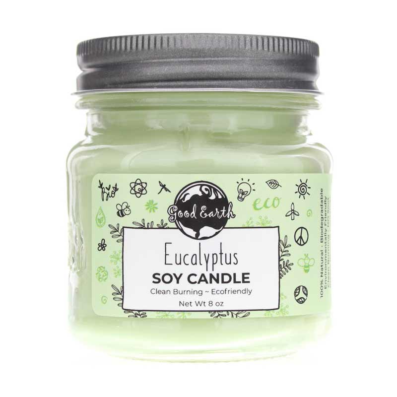 Good Earth Mason Jar Soy Candle Eucalyptus 8 Oz 1 Piece(s)