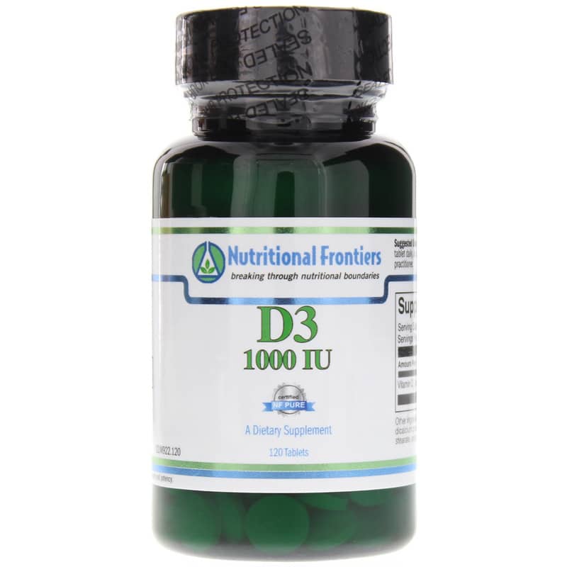 Nutritional Frontiers D3 1000 IU 120 Tablets