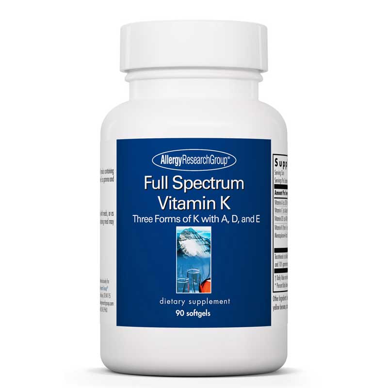 Allergy Research Group Full Spectrum Vitamin K 90 Softgels