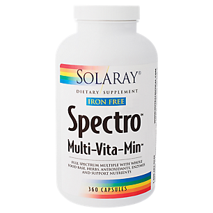 Full Spectro Multivitamin - Iron Free - Whole Food Based (360 Capsules)