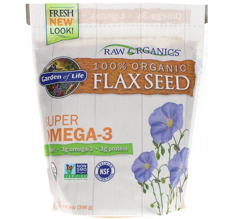 Garden of Life Raw Organics Super Omega-3 Flax Seed 14 Oz