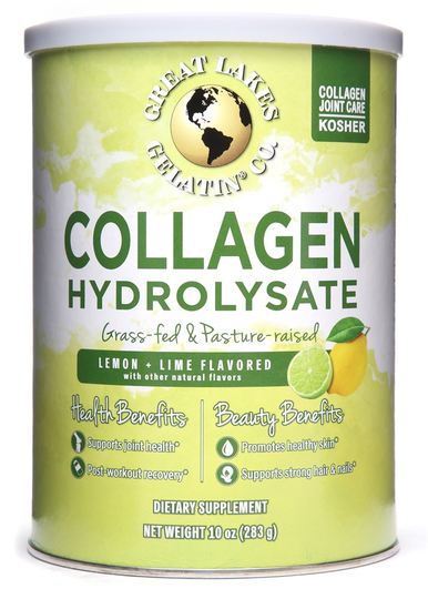 Great Lakes - Collagen Hydrolysate Powder Lemon Lime Flavored - 10 oz.