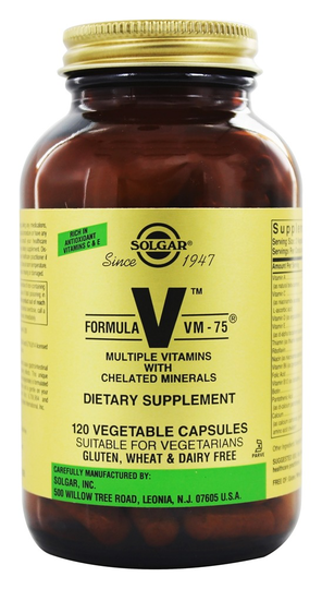 Solgar - Formula VM-75 - 120 Vegetarian Capsules