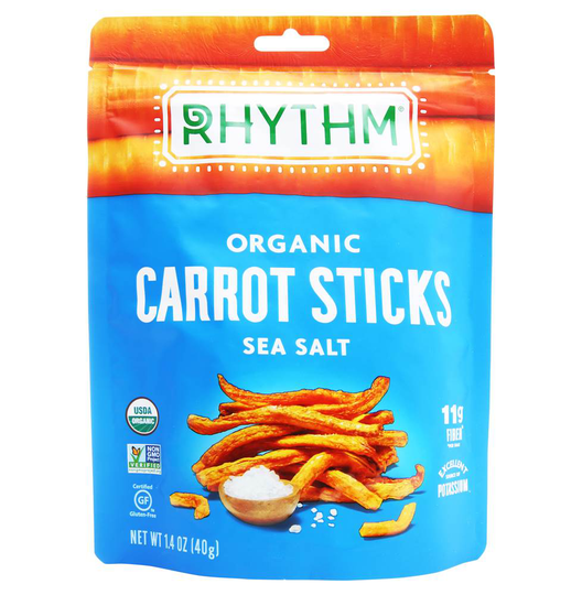 Rhythm Superfoods - Organic Carrot Sticks Sea Salt - 1.4 oz.