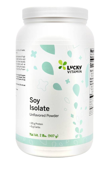 LuckyVitamin - Soy Isolate Non-GMO Plant Protein Powder Unflavored - 2 lbs.