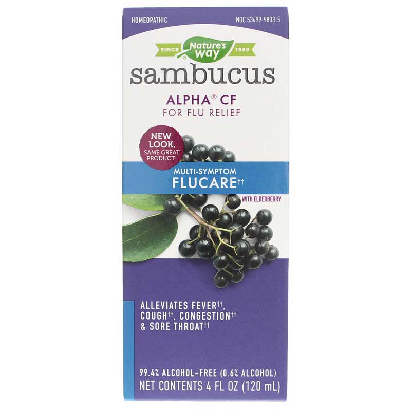 Natures Way Sambucus Alpha CF FluCare Syrup 4 Oz