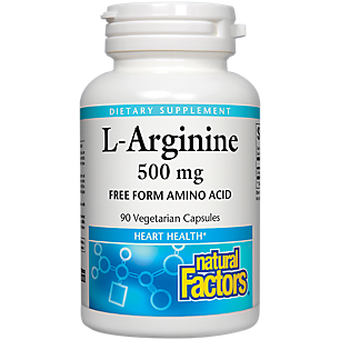 L-Arginine - Free Form Amino Acid - 500 MG (90 Vegetarian Capsules)