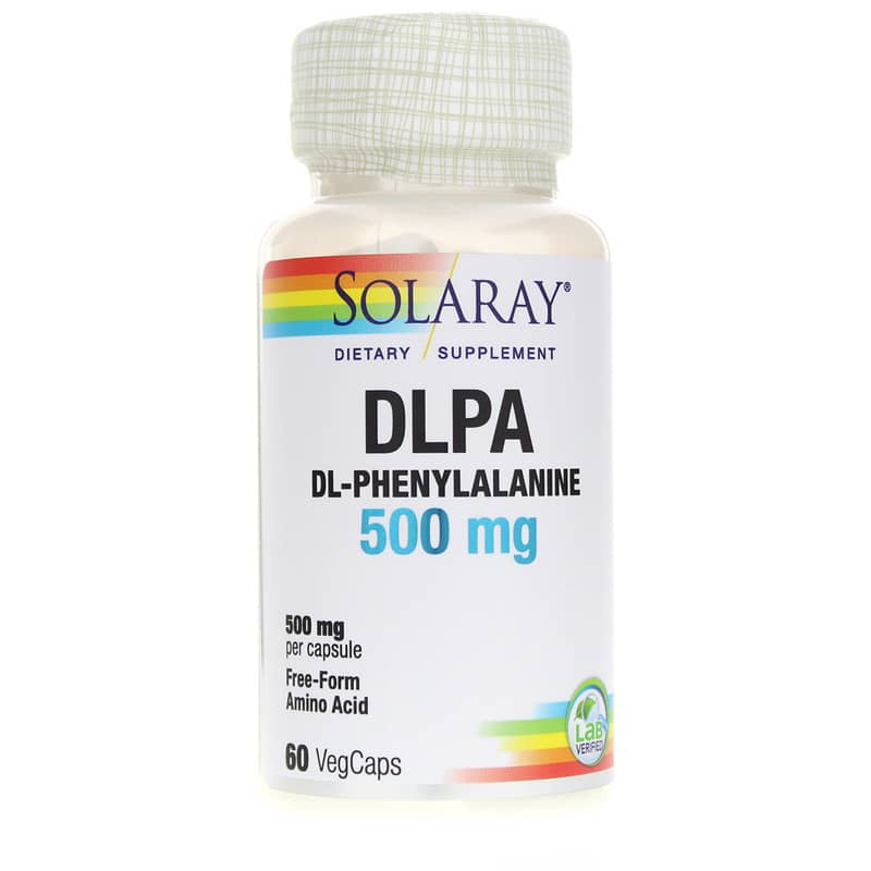Solaray Dlpa DL-Phenylalanine 500 Mg 60 Veg Capsules