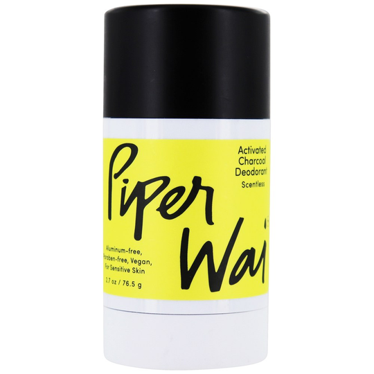 PiperWai - Activated Charcoal Deodorant Stick Scentless - 2.7 oz.