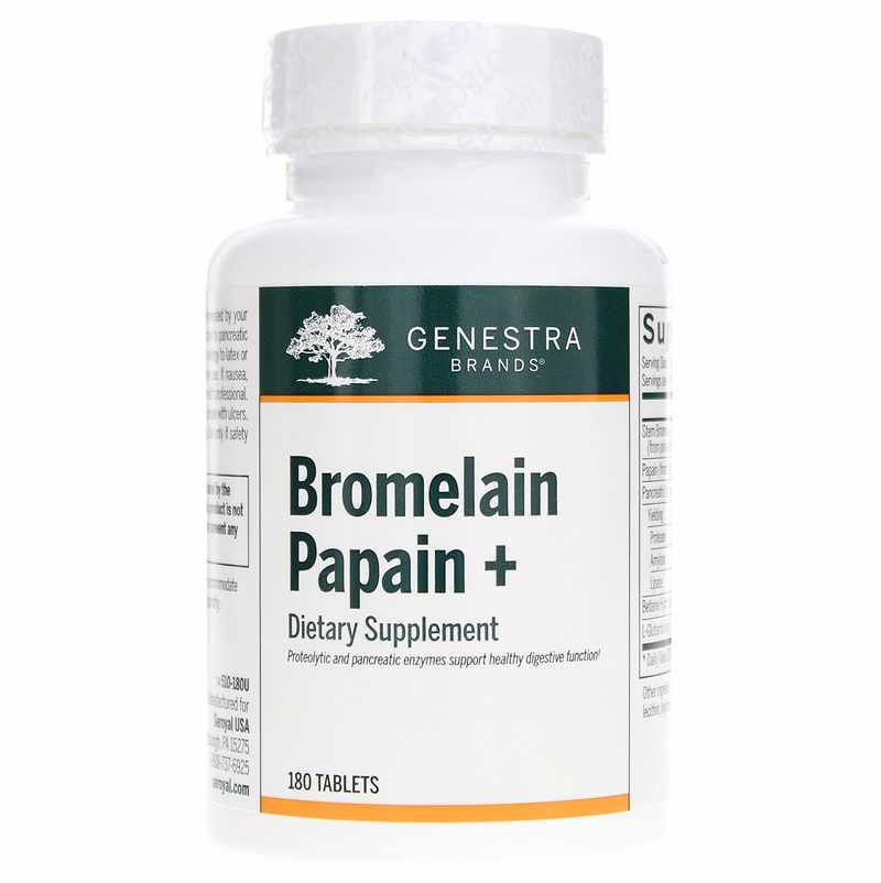 Genestra Bromelain Papain + 180 Tablets
