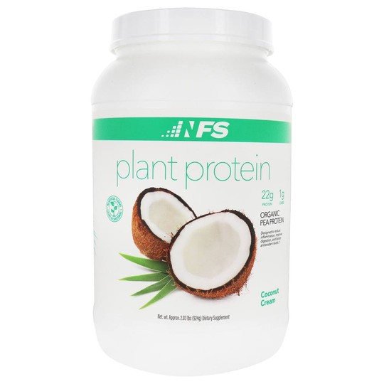 NF Sports - Organic Pea Plant Protein Powder Coconut Cream - 2.03 lbs.
