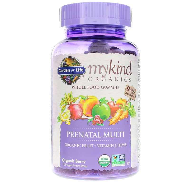 Garden of Life mykind Organics Prenatal Multi Whole Food Multivitamin Gummies 120 Gummies