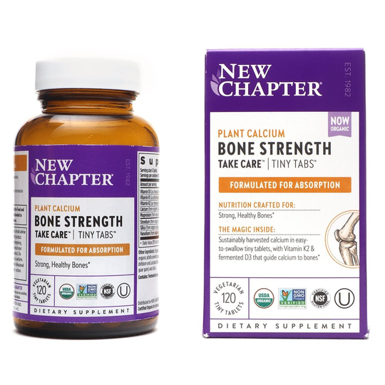 New Chapter - Plant Calcium Bone Strength Take Care Tiny Tabs - 120 Vegetarian Tablets