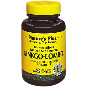 Ginkgo-Combo with Ginkgo Biloba, Capsicum, Gotu Kola & Vitamin E (60 Vegetarian Tablets)