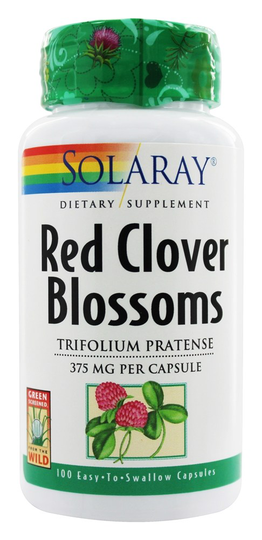 Solaray - Red Clover Blossoms 375 mg. - 100 Capsules
