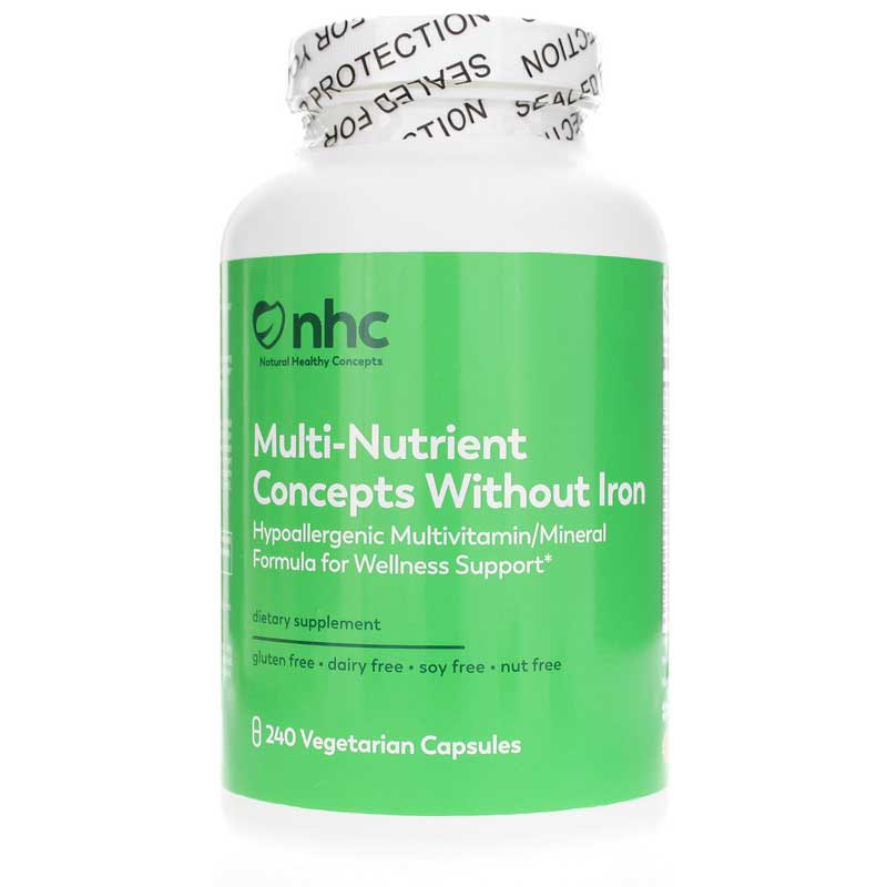 Natural Healthy Concepts Multi-Nutrient Concepts without Iron 240 Veg Capsules