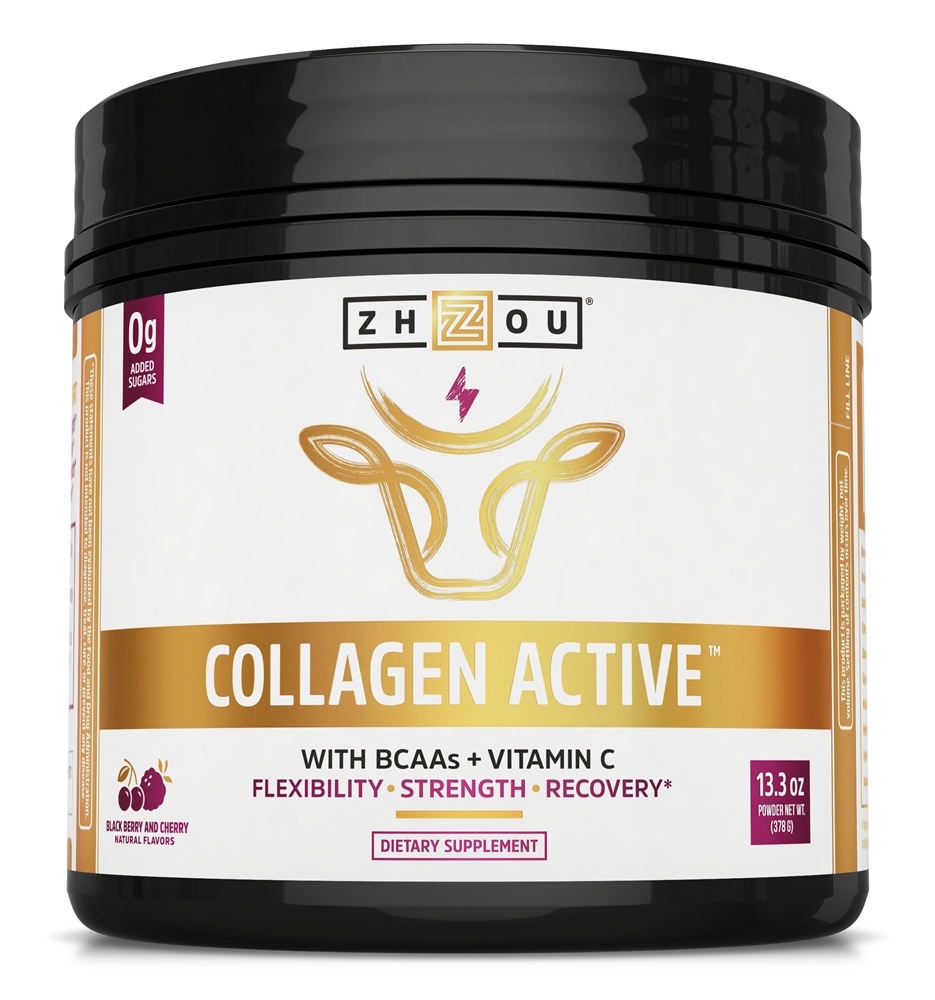 Zhou - Collagen Active Powder Black Berry Cherry - 13.3 oz.